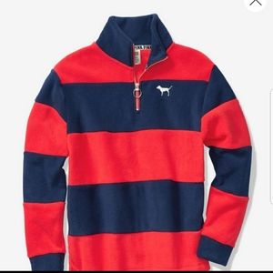 VS PINK Polar Fleece Quater Zip XS